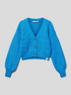 Swetry dla dziewczynek - Kardigan z bufiastymi rękawami model ‘ROYAL’ - grafika 1