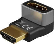 Adaptery i przejściówki - Goobay 72009 adapter kablowy HDMI Typu A (Standard) Czarny, Srebrny - miniaturka - grafika 1