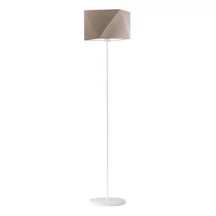 Lampa podłogowa do salonu, Fidżi, 45x160 cm, beżowy klosz - Lampy stojące - miniaturka - grafika 1
