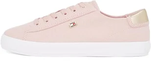 TOMMY HILFIGER Damskie VULC CANVAS LACE UP SNEAKER Low Top, różowy (mglisty róż), 5 UK, Różowy, mglisty różowy, 38 EU - Koszulki i topy damskie - miniaturka - grafika 1