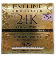 Kremy do twarzy - Eveline 24K Gold&Caviar Krem 75+ dzień/noc 50ml - miniaturka - grafika 1