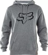 Swetry męskie - Fox Męska bluza z kapturem o standardowym kroju z logo spuścizny, sweter z kapturem, wrzosowy grafit, XL - miniaturka - grafika 1