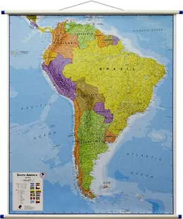 Ameryka południowa mapa ścienna 1:7 000 000 Maps International - Atlasy i mapy - miniaturka - grafika 1