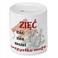 Skarbonki - Skarbonka Dla Zięcia na Urodziny Imieniny Prezent z Nadrukiem ze Zdjęciem + Opakowanie na prezent (wzór 01) - miniaturka - grafika 1