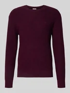 Swetry męskie - Sweter z dzianiny z prążkowanymi wykończeniami - miniaturka - grafika 1