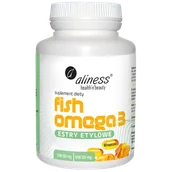 Serce i układ krążenia - Aliness Fish Omega 3 Estry 180/120 mg, 60 kapsułek - miniaturka - grafika 1
