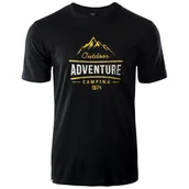 Koszulki sportowe męskie - Koszulka męska Hi-Tec Lore Rozmiar: XL / Kolor: czarny - miniaturka - grafika 1