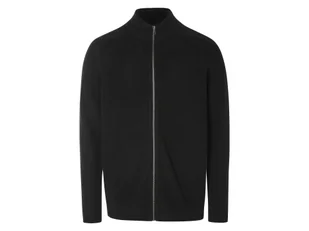 esmara Men Kardigan męski ze stójką (Czarny, L (52/54)) - Swetry męskie - miniaturka - grafika 1