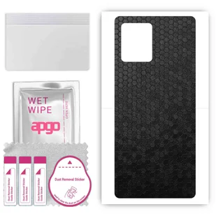 Folia naklejka skórka strukturalna na TYŁ do Honor X5 Plus -  Plaster Miodu Czarny - apgo SKINS - Szkła hartowane na telefon - miniaturka - grafika 1