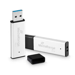 MediaRange MR1902 128 GB USB Typu-A 3.0 Czarny, Srebrny MR1902 - Pendrive - miniaturka - grafika 1