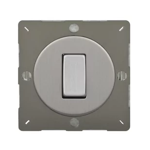 VARILIGHT Włącznik pojedynczy VARIGRID  stal szlifowana  VARILIGHT - Wyłączniki światła i elektryczne - miniaturka - grafika 1