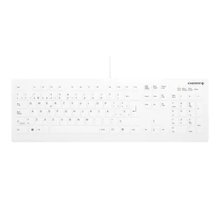 CHERRY AK-C8112 klawiatura Medyczna USB QWERTY Hiszpański Biały AK-C8112-U1-W/ES - Klawiatury - miniaturka - grafika 1