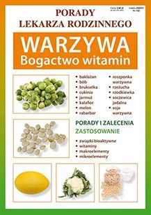 WARZYWA BOGACTWO WITAMIN PORADY LEKARZA RODZINNEGO WYD 2 ANNA KUBANOWSKA - Zdrowie - poradniki - miniaturka - grafika 2