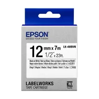 Epson LK-4WBVN - label tape - 1 roll(s) - Roll (1.2 cm x 7 m) C53S654041 - Etykiety do drukarek - miniaturka - grafika 1