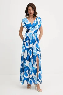 Morgan sukienka kolor niebieski maxi rozkloszowana REAU.F - Sukienki - miniaturka - grafika 1