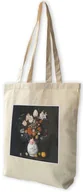 Torby i wózki na zakupy - Torba z naszywką Kwiaty w wazonie Judith Leyster - miniaturka - grafika 1