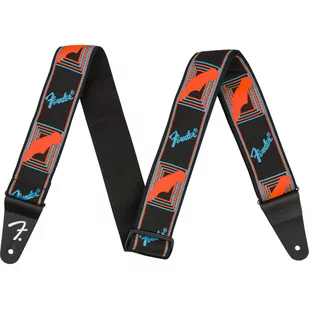 Fender Neon Monogrammed Strap Blue and Orange 2&quot; - Inne akcesoria gitarowe - miniaturka - grafika 1