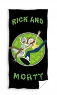 Okrycia kąpielowe dla dzieci - RĘCZNIK bawełniany RICK AND MORTY 70x140 cm - miniaturka - grafika 1