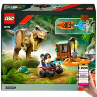 Klocki - Kultowy zestaw LEGO Jurassic World z tyranozaurem -76975– ruchome elementy, akcja i zabawa Doskonały PREZENT DLA DZIECKA + EBOOK-3 - miniaturka - grafika 1