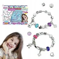 Prace ręczne dla dzieci - Zestaw do Robienia Bransoletek Biżuterii Charms Zawieszki Koraliki Pandora - miniaturka - grafika 1
