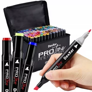 Protone Markery Alkoholowe Pro Zestaw 80Szt Touch + Torba Mds-80 - Dekoratorstwo - miniaturka - grafika 1