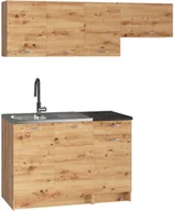 Meble kuchenne - Mały komplet szafek kuchennych dąb artisan G4-M04 - miniaturka - grafika 1