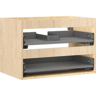 Mexen Box-A korpus szafki podumywalkowej 70 cm, 2 szuflady, dąb - 91AX0-0700-470-2-81 - Szafki łazienkowe - miniaturka - grafika 1