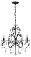 Lampy sufitowe - Candellux INSP. AURORA 35-73730 Lampa wisząca kryształowa 57 cm czarna 35-73730 - miniaturka - grafika 1