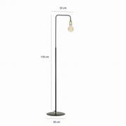 Lampy stojące - Emibig lampa podłogowa Juka LP1 Black E27 150cm 580/LP1 - miniaturka - grafika 1