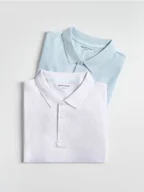 Majtki dla dzieci - Reserved - T-shirt polo 2 pack - jasnoniebieski - miniaturka - grafika 1