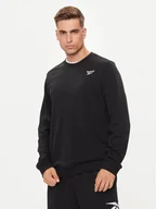 Bluzy męskie - Reebok Bluza Identity Small Logo 100050282 Czarny Regular Fit - miniaturka - grafika 1