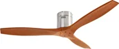 Wentylatory sufitowe - Energooszczędny wentylator sufitowy z pilotem Stem wood dark 137 cm - miniaturka - grafika 1