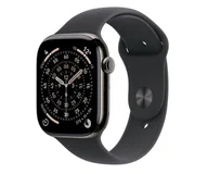 Smartwatch - Apple Watch 11 GPS + Cellular 46mm Łupkowy Tytan Pasek M/L Czarny - miniaturka - grafika 1