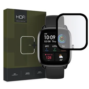 Szkło hybrydowe HOFI Hybrid Pro+ do Amazfit GTS 4 Mini Czarny - Akcesoria do smartwatchy - miniaturka - grafika 1