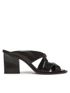 Klapki i japonki damskie - Max Mara Klapki Doublewedge 2514521112600 Czarny - miniaturka - grafika 1