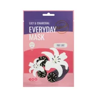 Maseczki do twarzy - DEARBOO EVERYDAY LILY&CHARCOAL Maska w płachcie zwężająca pory 27 ml - miniaturka - grafika 1