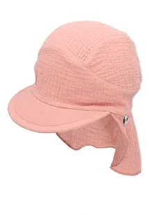Sterntaler Dziewczęca czapka z daszkiem z daszkiem z muślinu, delikatny róż, 51 cm - Czapki damskie - miniaturka - grafika 1