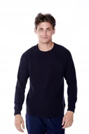 Swetry męskie - LEE RICE KNIT MIDNIGHT NAVY L83MOCMA S - miniaturka - grafika 1