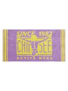 Ręczniki - Chiemsee Ręcznik plażowy "Keau" w koloze fioletowo-żółtym- 180 x 90 cm - miniaturka - grafika 1