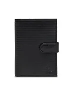 Portfele - Semi Line Duży Portfel Męski P8270-0 Czarny - miniaturka - grafika 1