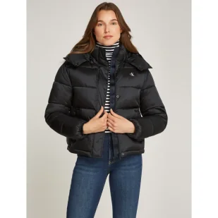CALVIN KLEIN JEANS Satynowa kurtka | Regular Fit - Kurtki damskie - miniaturka - grafika 1