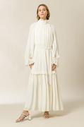 Sukienki - Ivy & Oak Sukienka kolor biały maxi rozkloszowana - miniaturka - grafika 1