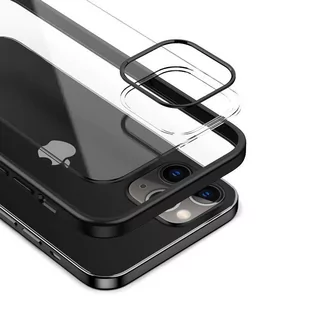 Crong Clear Cover - Etui iPhone 12 Pro Max (czarny) - Etui i futerały do telefonów - miniaturka - grafika 3