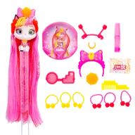 Figurki dla dzieci - VIP Pets Cats Kotek z włosami do stylizacji Figurka Elektra - miniaturka - grafika 1