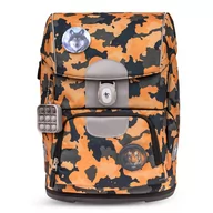 Plecaki szkolne i tornistry - Ergonomiczny plecak szkolny Belmil Motion Torba szkolna "Orange Camouflage" - miniaturka - grafika 1