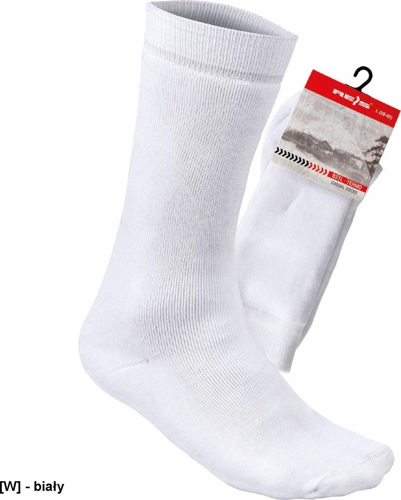 R.E.I.S. BSTL-TERMO - długie skarpety frotte, termoizolacyjne, 2/3 łydki, długotrwałe noszenia w niskich temperaturach L 39-42