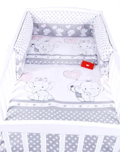 BabyLux Pościel Do Łóżeczka 120x60 Dziecięca Niemowlęca 120X90 cm 4EL N112 - Pościel dla dzieci - miniaturka - grafika 1