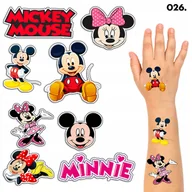 Zabawki kreatywne - TATUAŻE ZMYWALNE DLA DZIECI TYMCZASOWE MICKEY MINNIE - 8 EL. / 150 WZORÓW - miniaturka - grafika 1