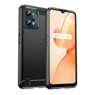 Etui i futerały do telefonów - Hurtel Carbon Case etui Realme C31 elastyczny silikonowy karbonowy pokrowiec czarne - miniaturka - grafika 1