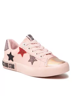Buty dla dziewczynek - Big Star Sneakersy II374033 Różowy - grafika 1